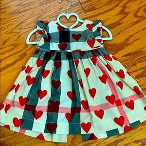 Girls Burberry Heart dress